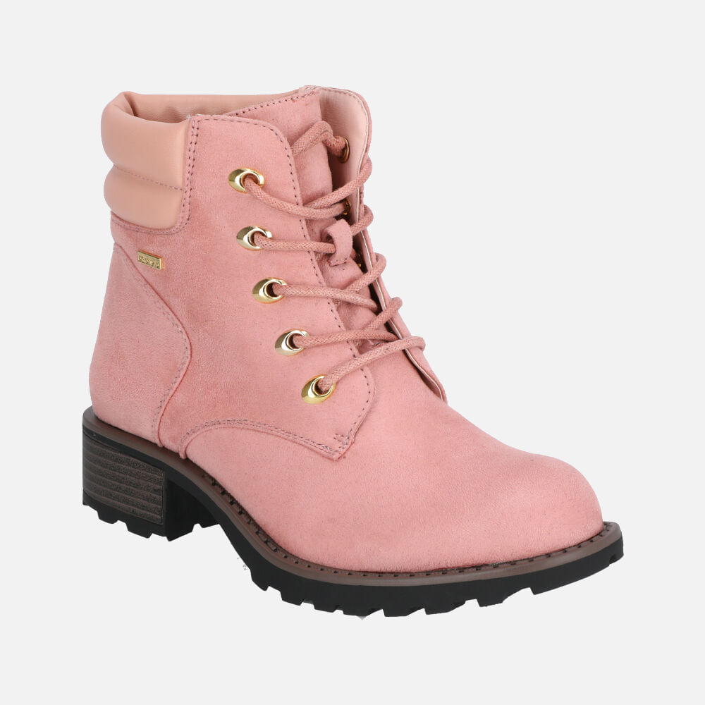 Botas Lide-649 Gamuza Rosa Marca | AZALEIA - azalaeiaperu