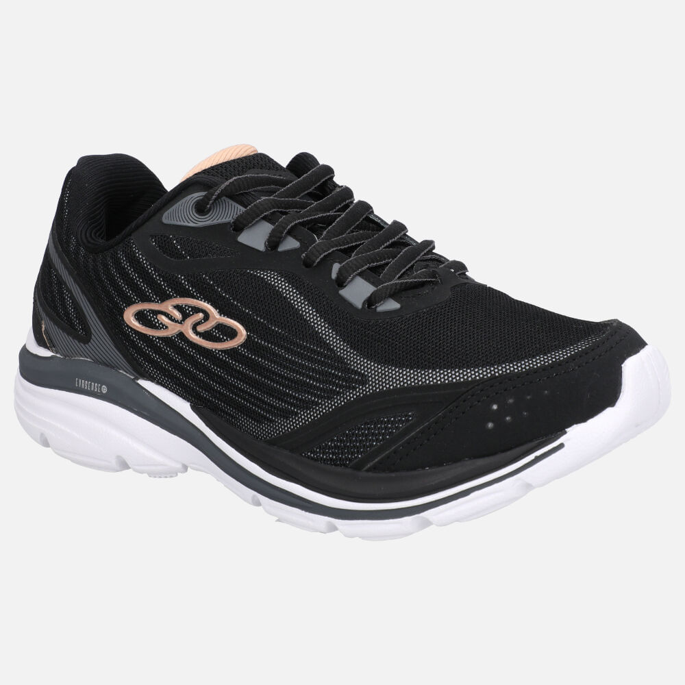 Zapatillas Glam 2-851 Negro/Plomo Marca OLYMPIKUS - azalaeiaperu
