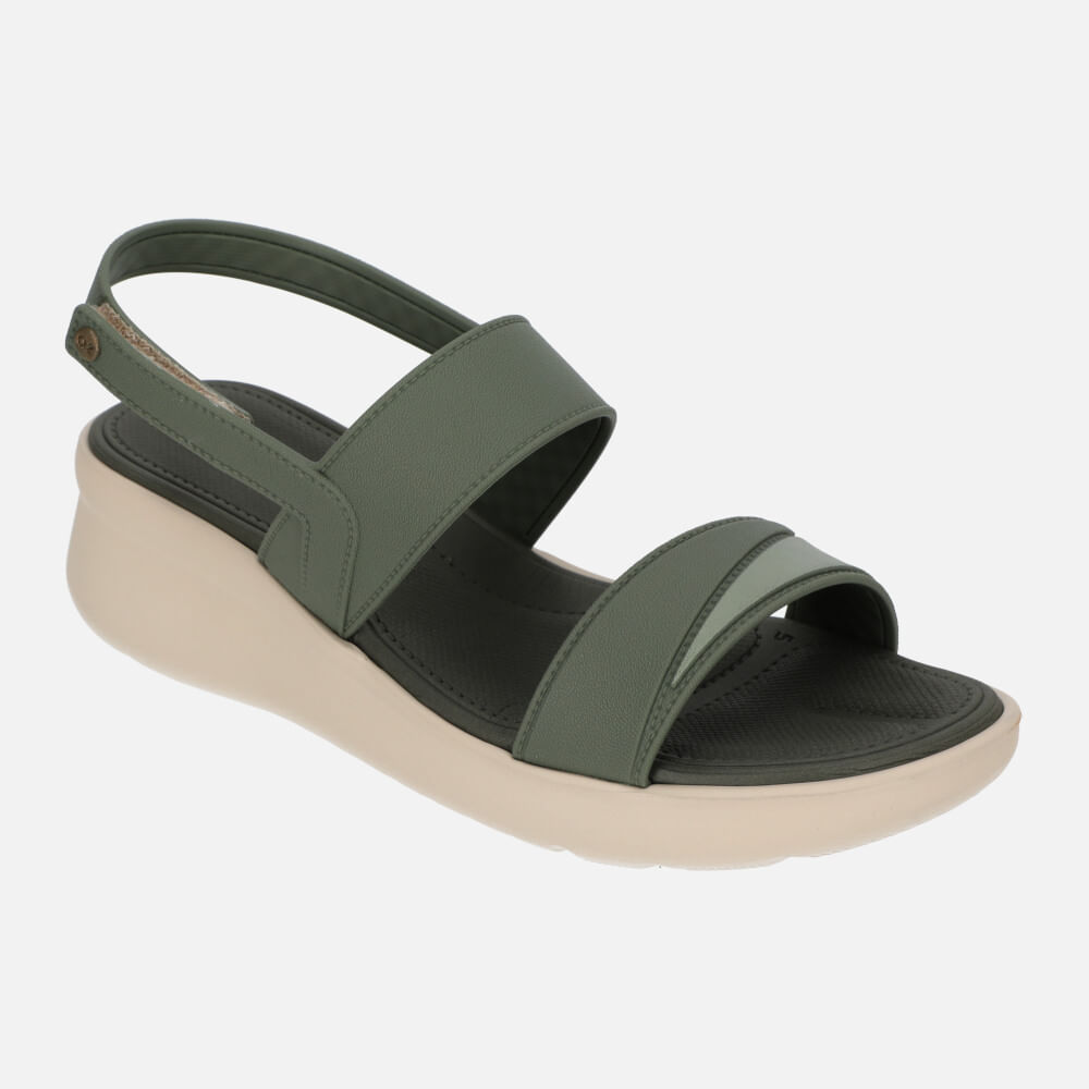 Sandalias Azaleia Cris Soft Light Sand-469 Verde Marca AZALEIA -  azalaeiaperu